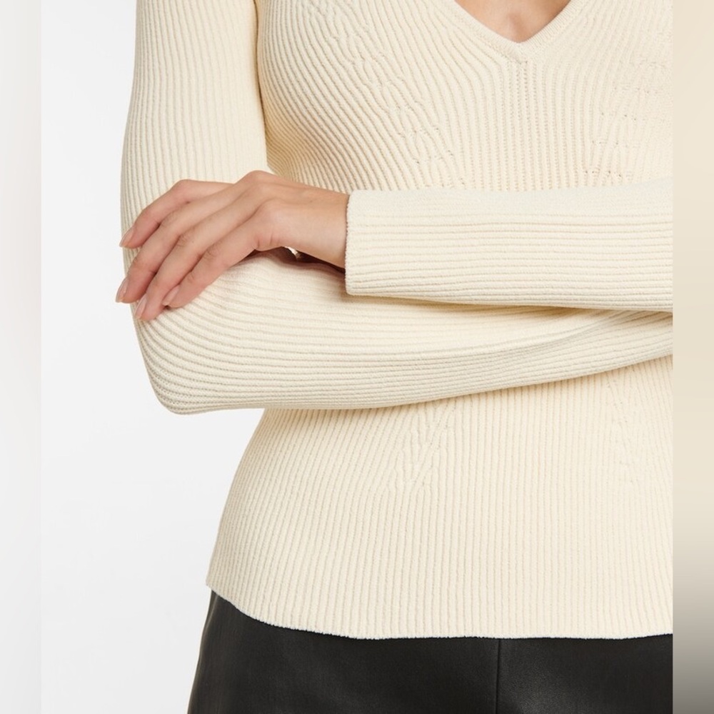 Khaite “The Kirah Rib Sweater” - Ivory | Women’s Size Medium - Picture 6 of 14